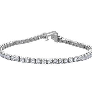 Fine Silver Plated Tennis Bracelet